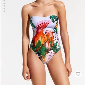 Desigual Women Tropical swimsuit, Size M